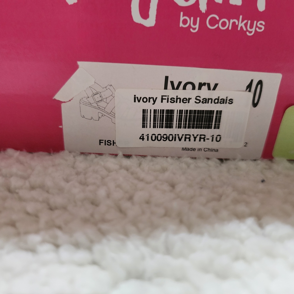 Corkys Cream Women's Sandals - Picture 3 of 3